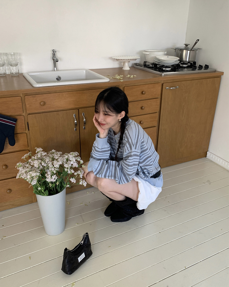 輕薄金屬扣細節泡泡短裙