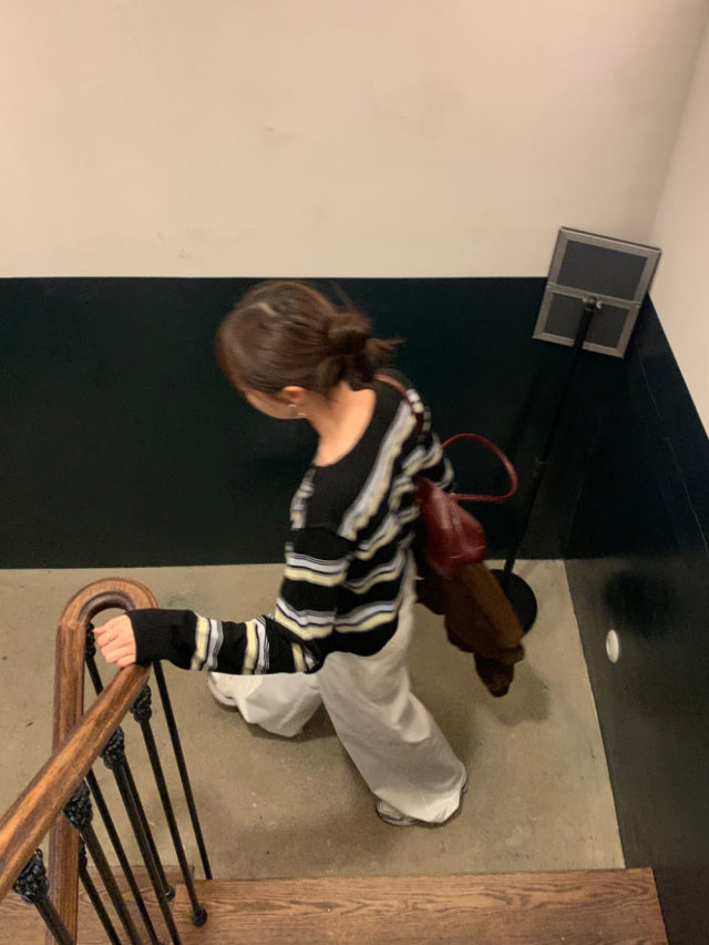 極簡基礎雙壓褶直褲