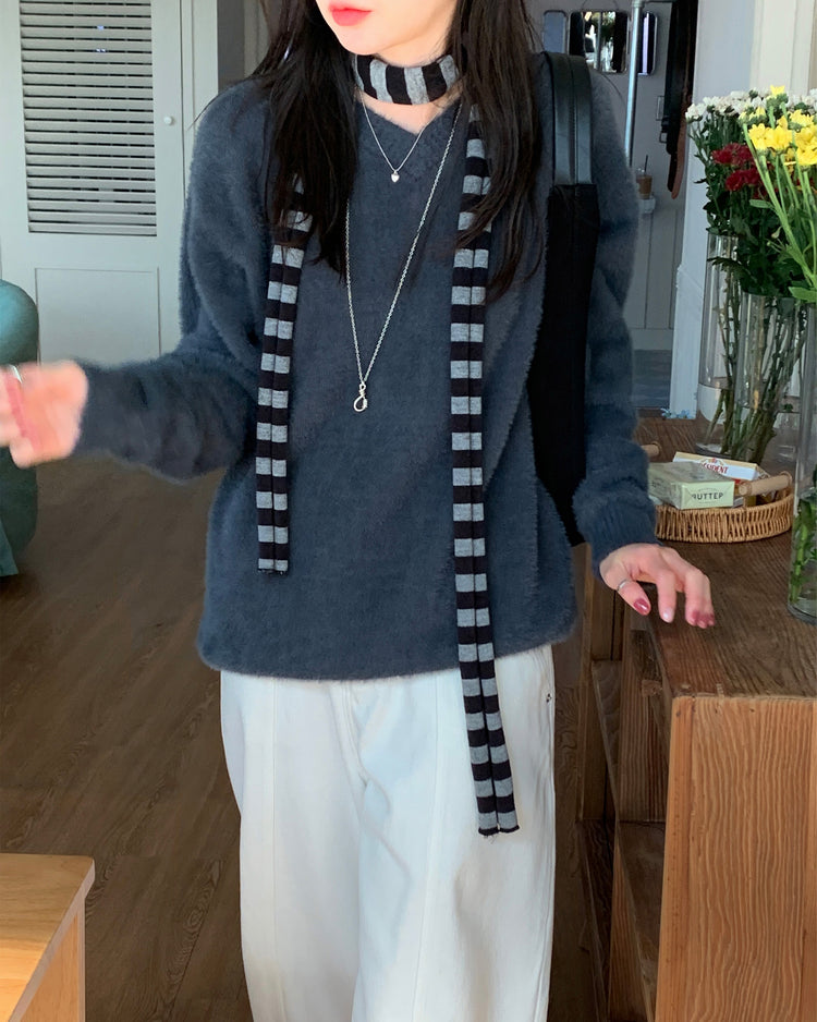 高質親膚毛絨質感毛衣