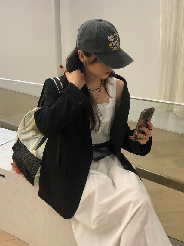 微透格紋三角巾