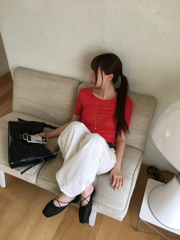 破壞感設計細節休閒直褲