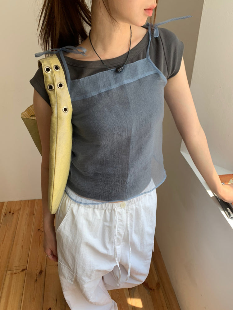 美色船領修身上衣