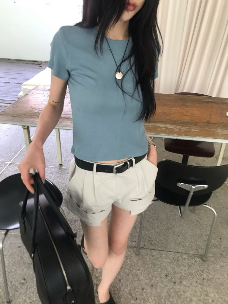 高質經典美色合身上衣