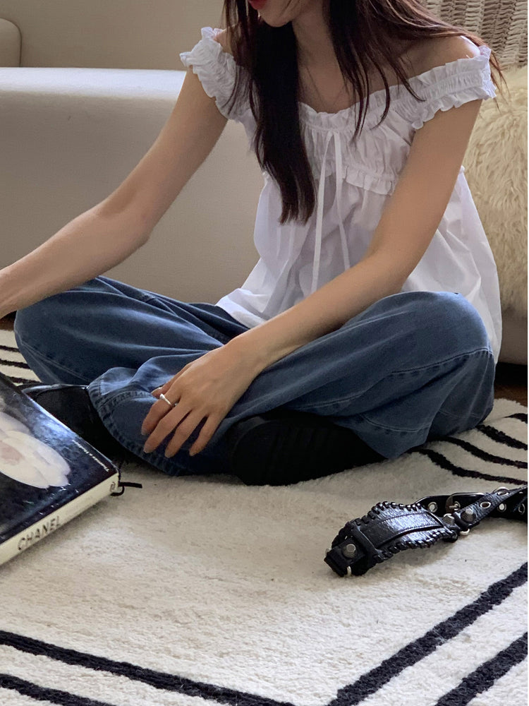 抓皺綁帶細節兩穿上衣
