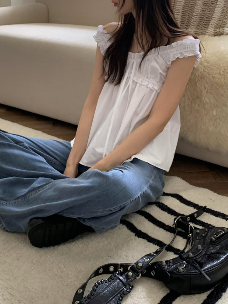 抓皺綁帶細節兩穿上衣