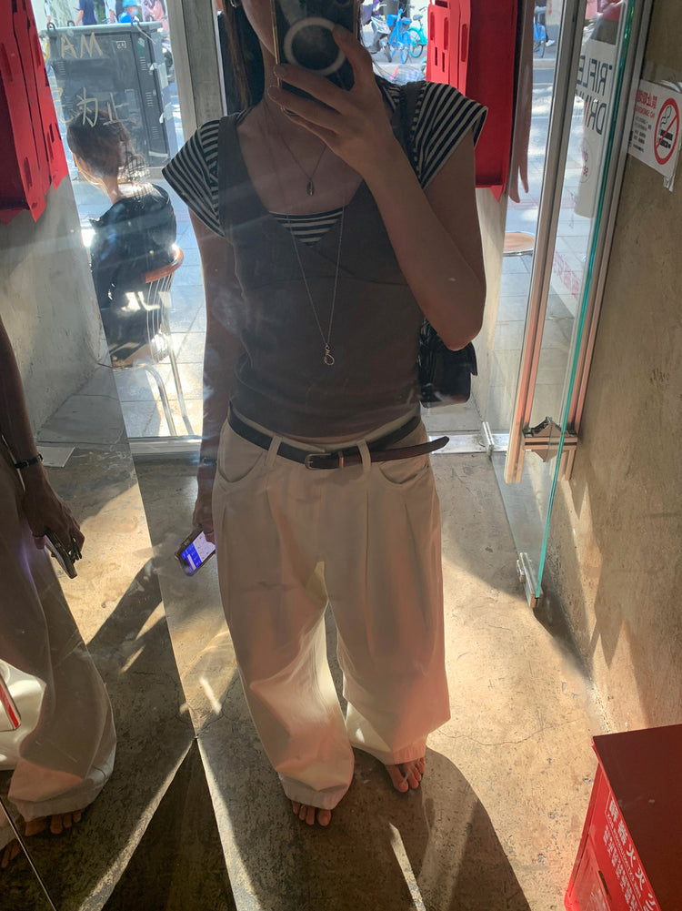 美色交疊V領背心