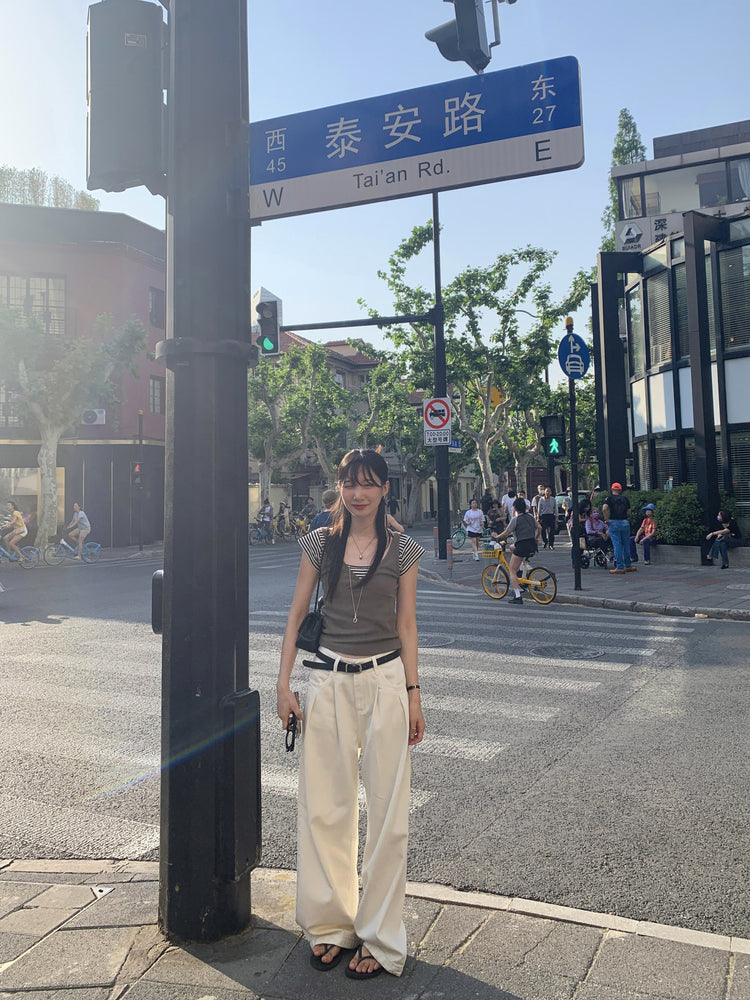 美色交疊V領背心