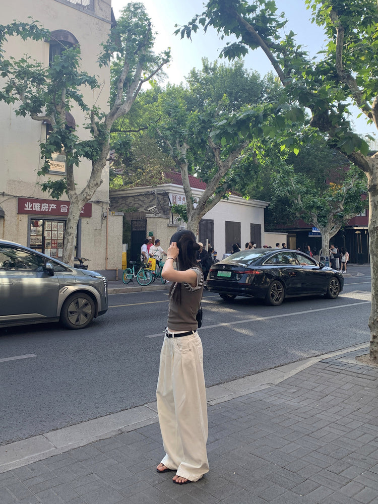 美色交疊V領背心