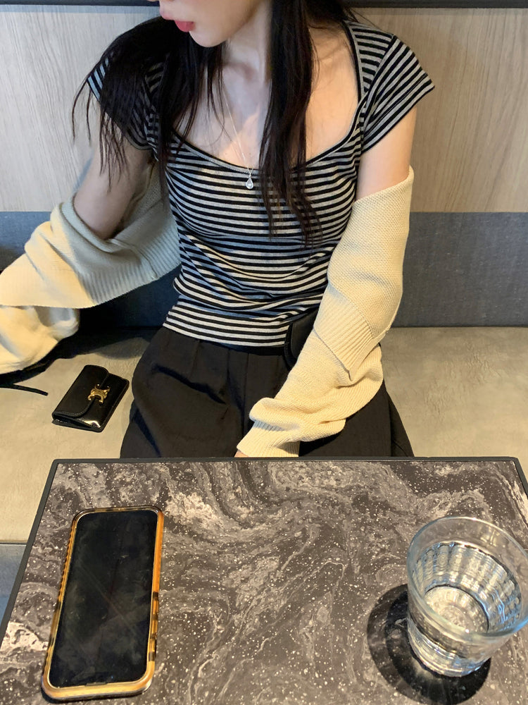 暗紋理荷葉邊細節半裙