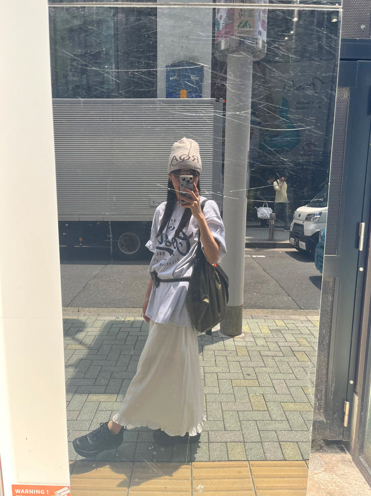 復古圖案休閒oversize t
