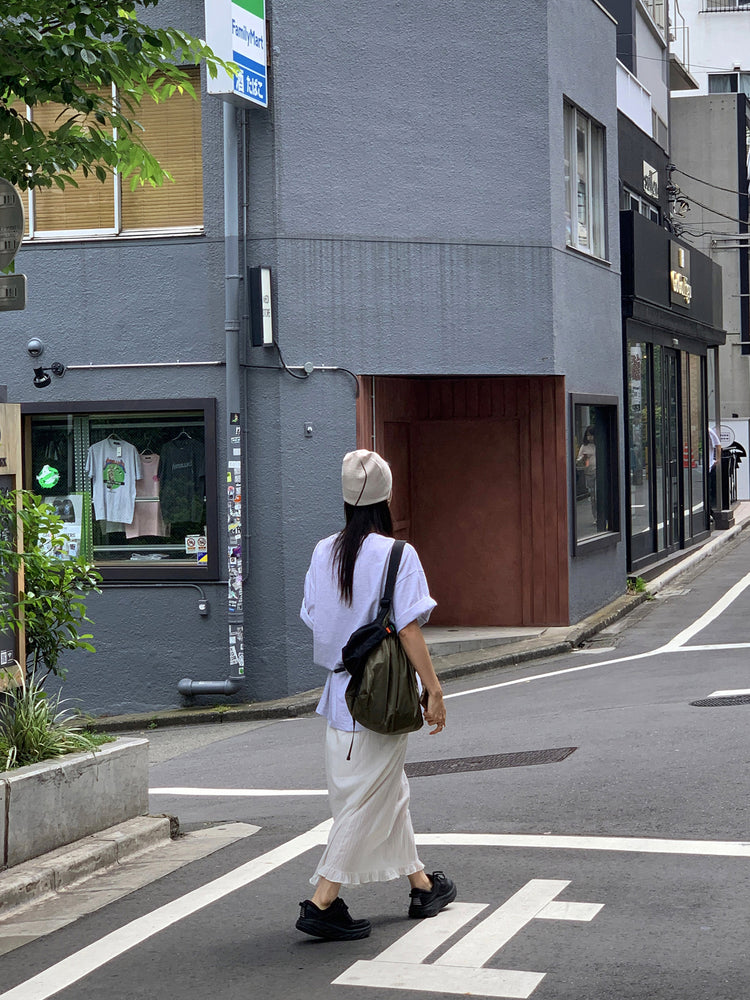 復古圖案休閒oversize t