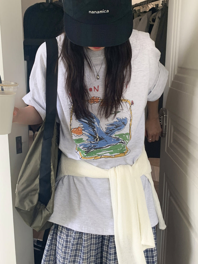 格紋荷葉邊細節傘裙