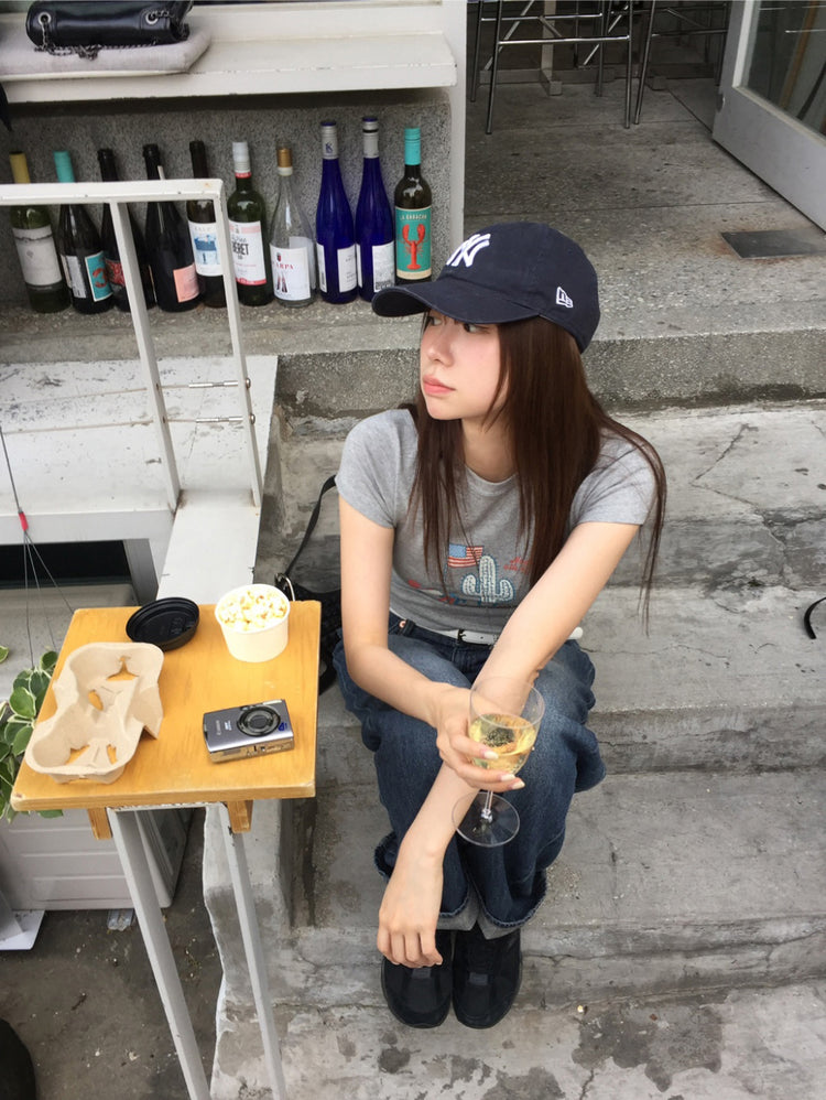 史努比圖案合身tee