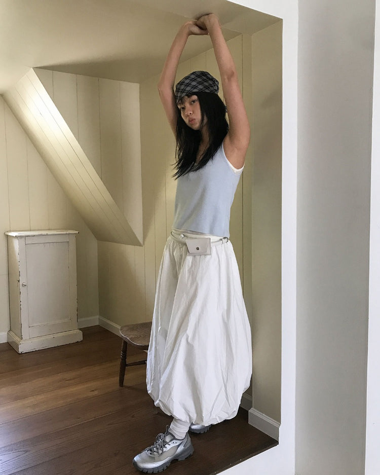 撞色格紋造型方巾