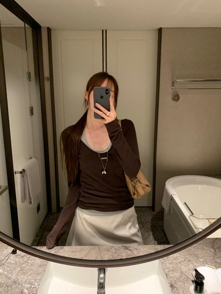 美色掛脖綁帶背心