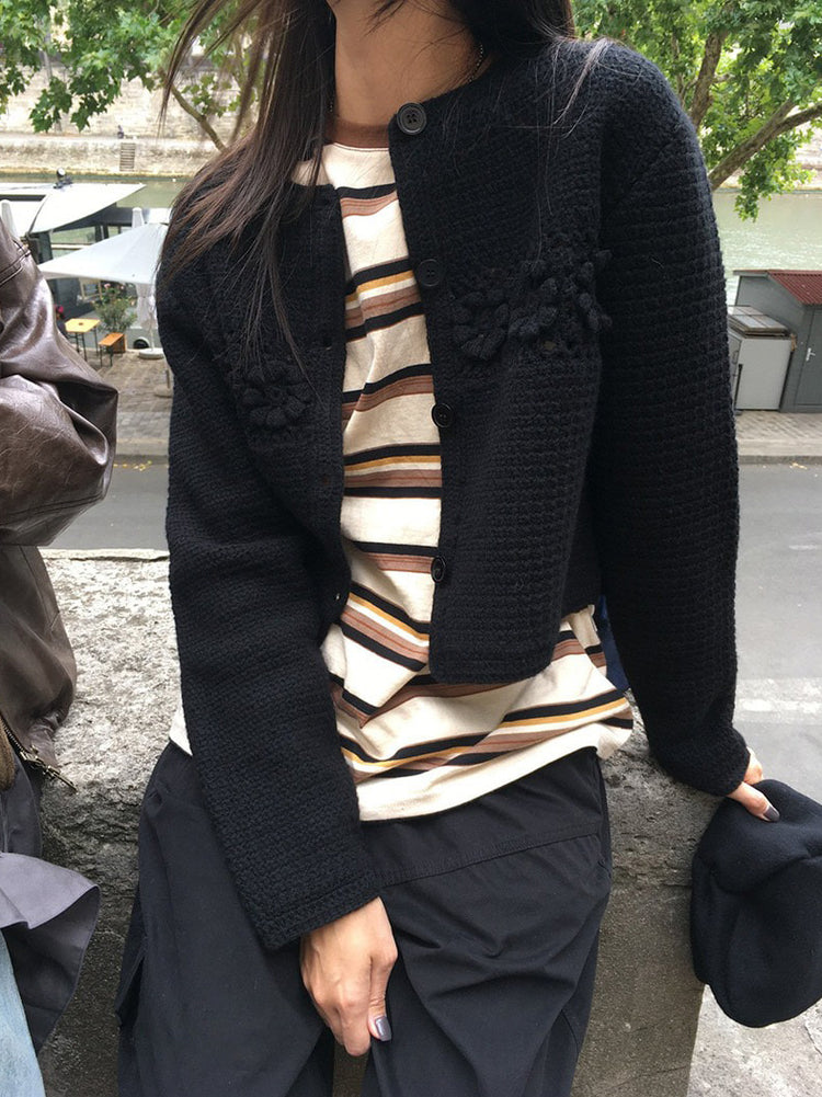 高質設計師品牌美色條紋寬鬆t