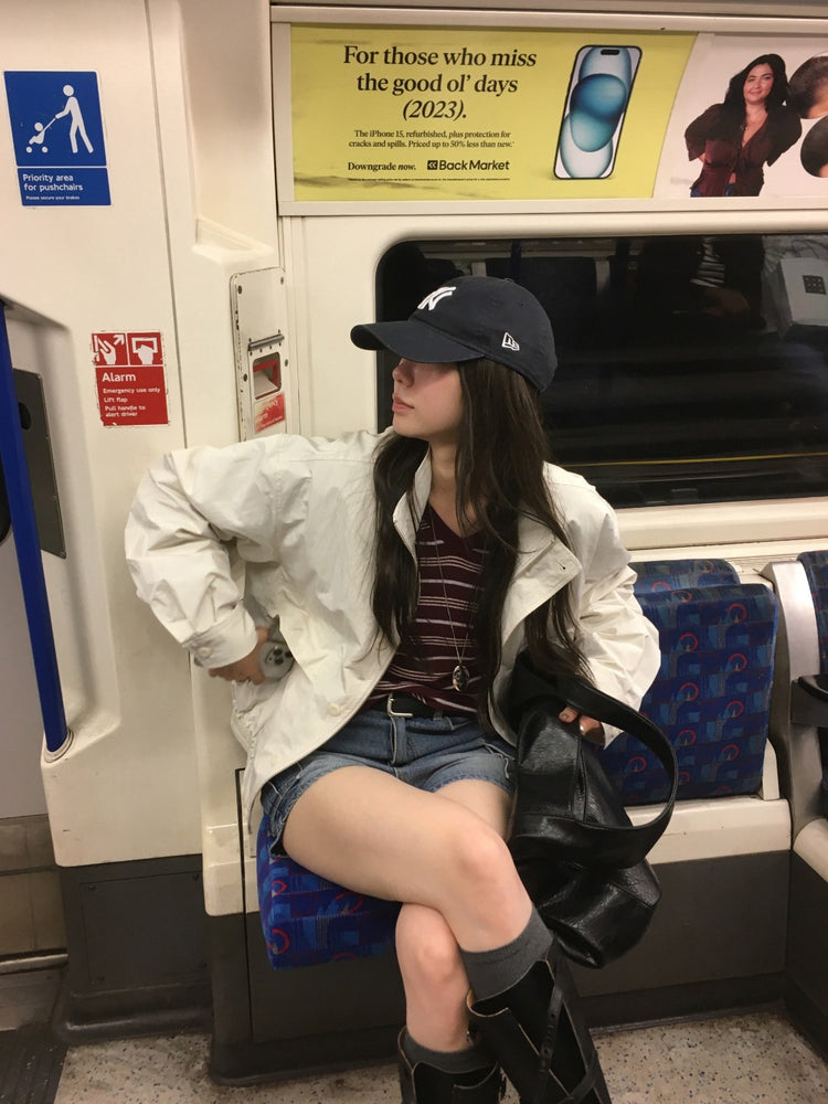 立領口袋細節外套