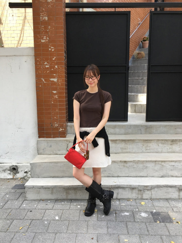美色基礎合身修腰上衣