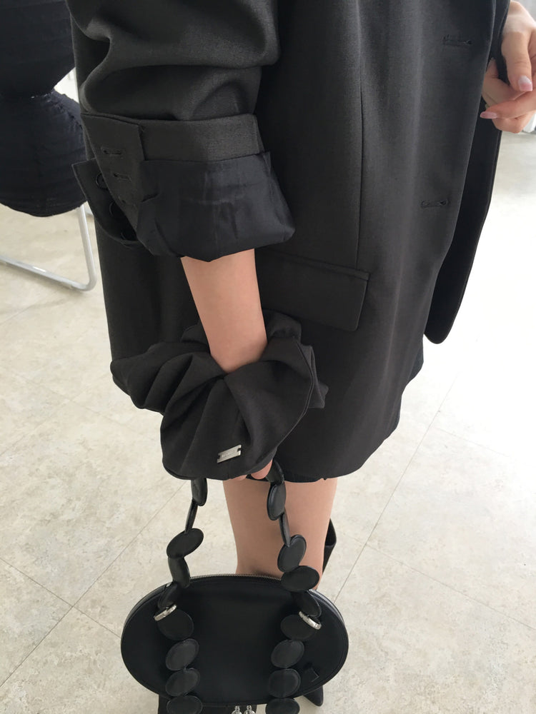 金屬扣扣鈕細節西外(髮圈)