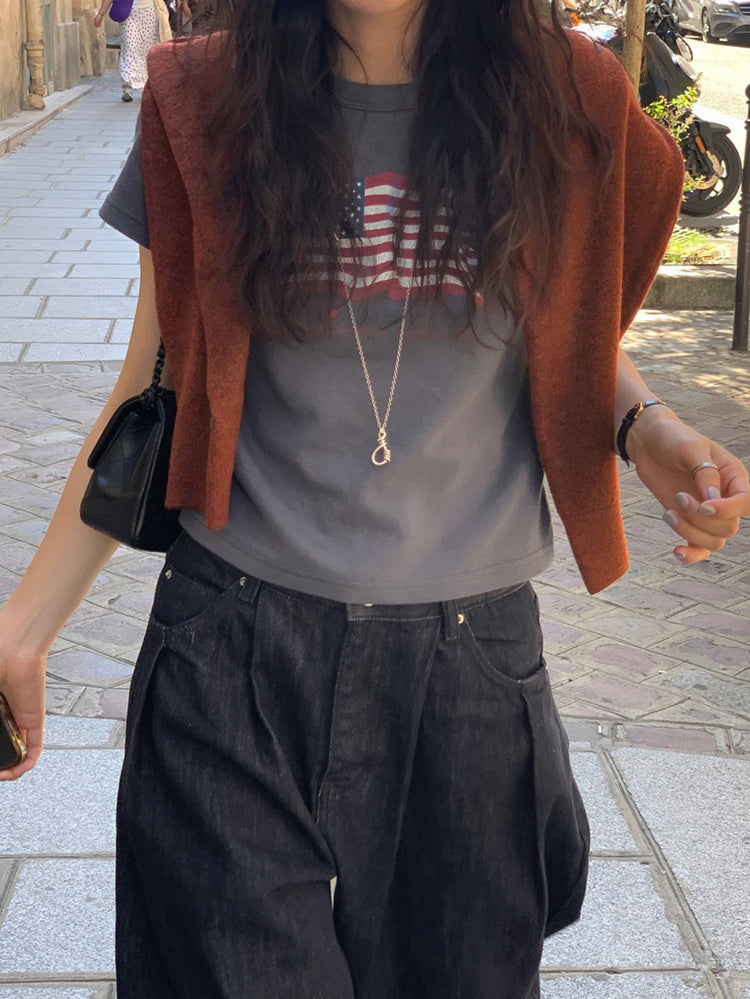 USA復古tee
