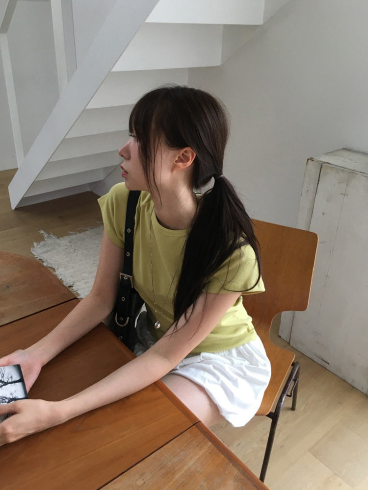 美色拉克蘭袖修身上衣