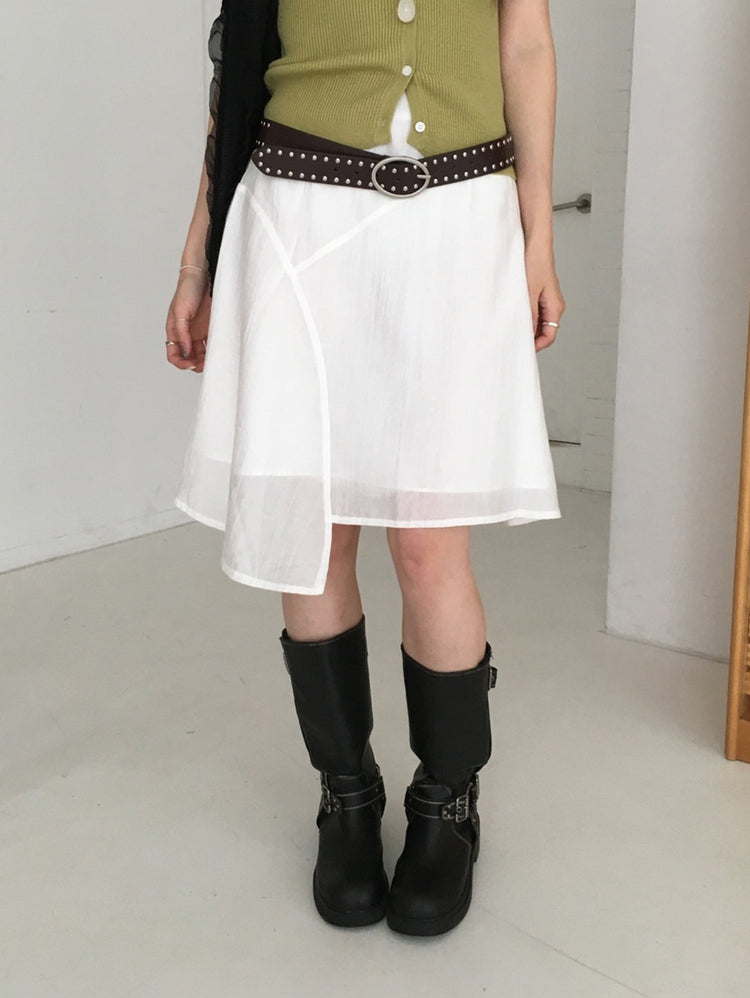美色V領排鈕修身針織上衣