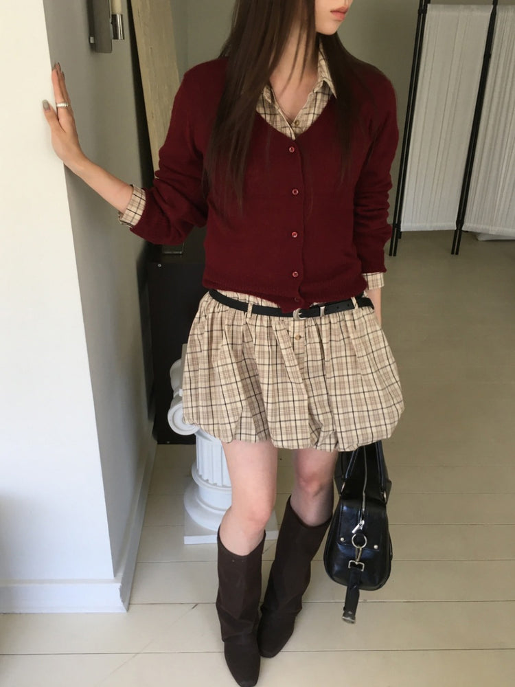 Mohair美色V領針織外套
