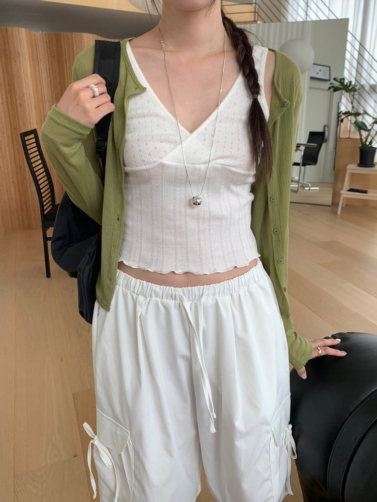 微透美色排鈕修身外套