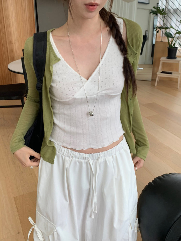 微透美色排鈕修身外套