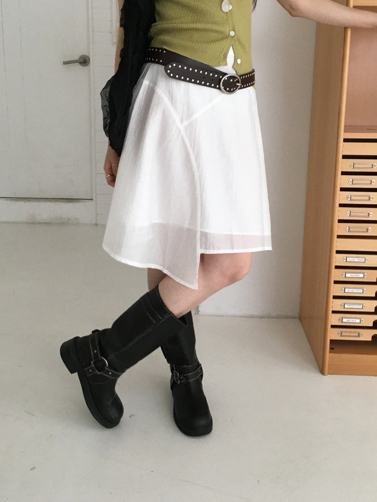美色V領排鈕修身針織上衣
