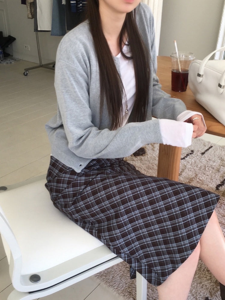 天絲微透膚U領基礎上衣