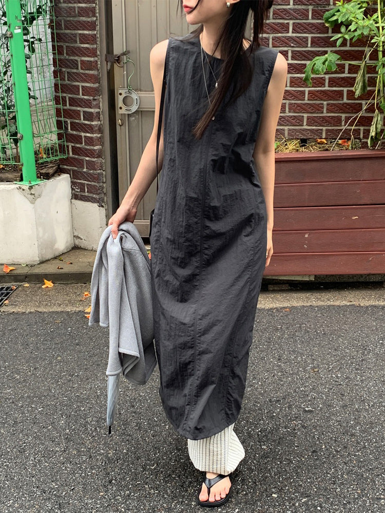 微透V領寬鬆針織衫
