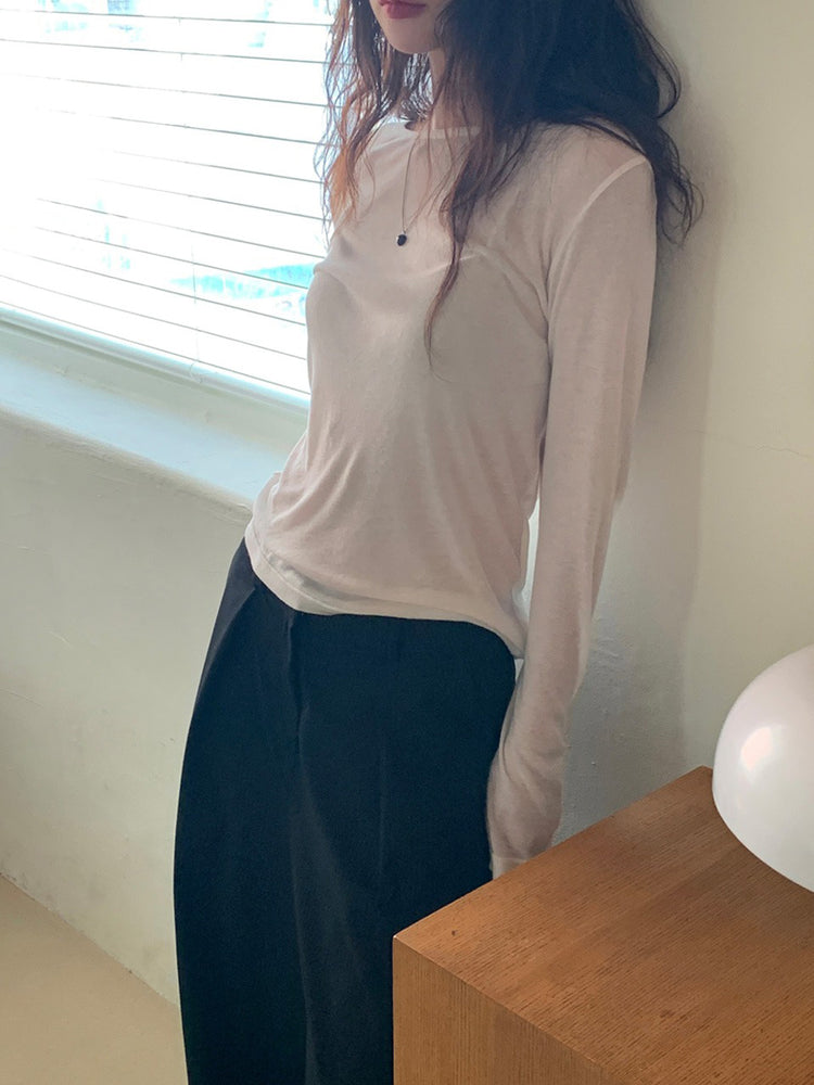 美色透膚基礎上衣