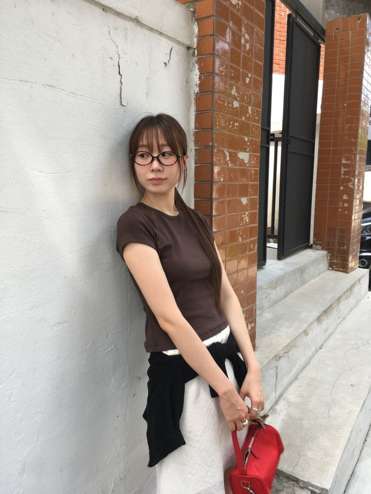 美色基礎合身修腰上衣