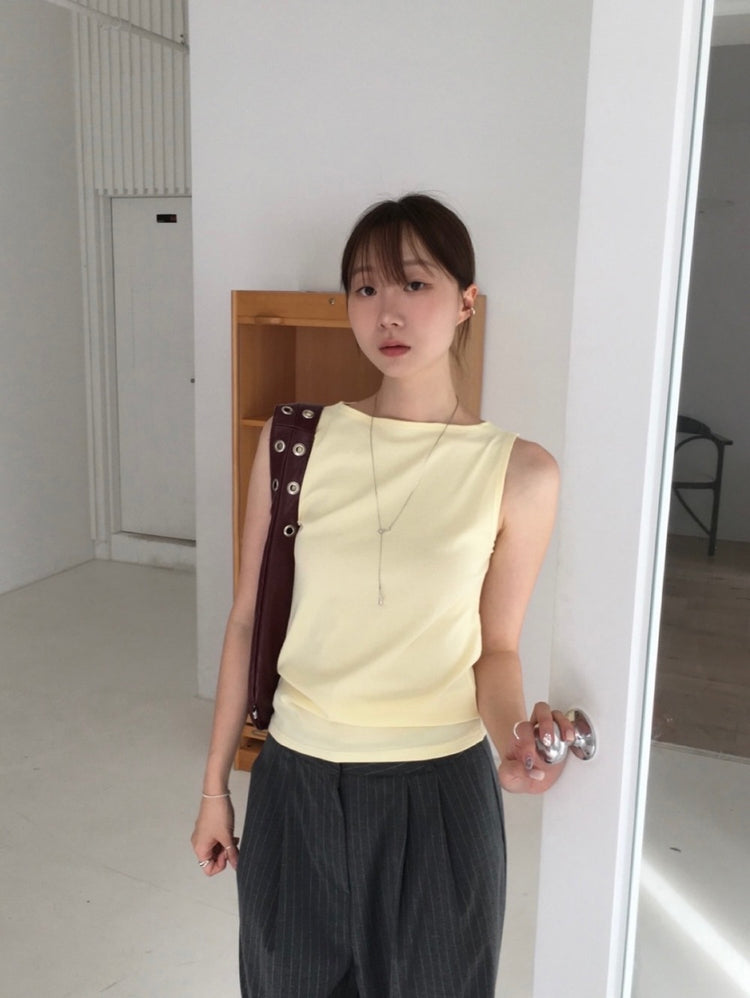 美色船領基礎背心