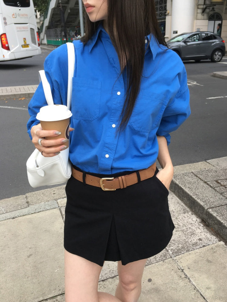 經典棉質寬鬆襯衫