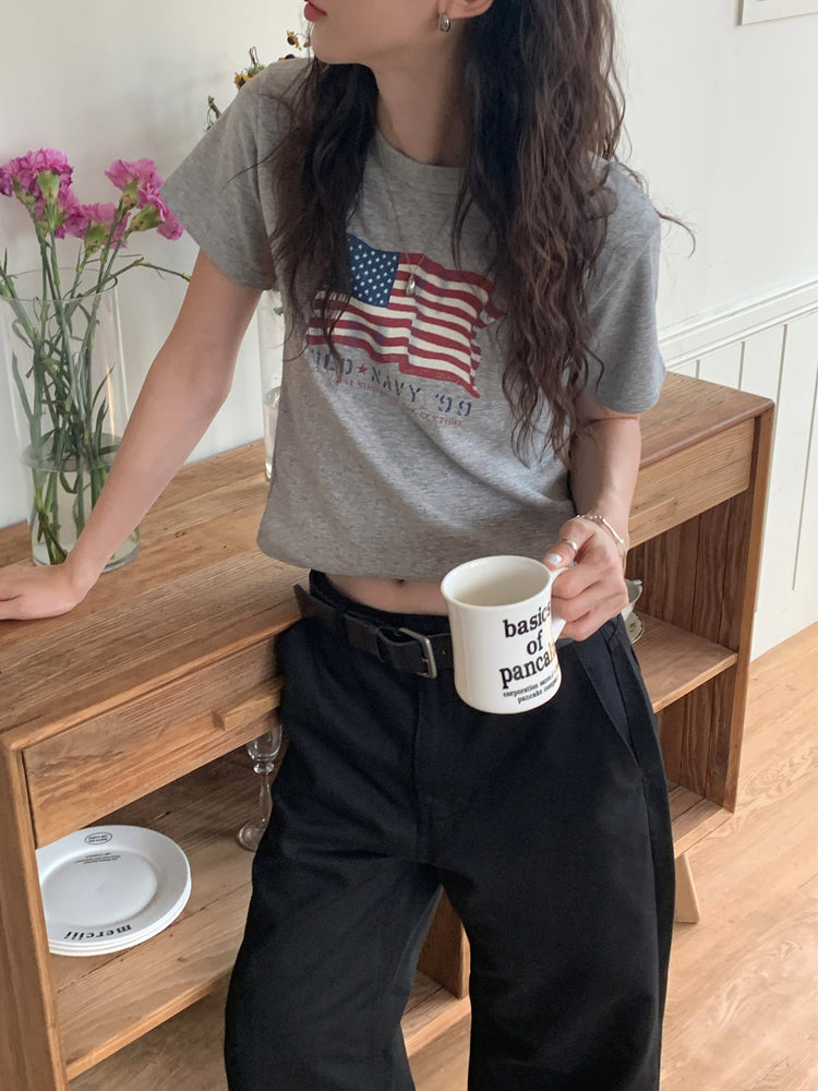 USA復古tee
