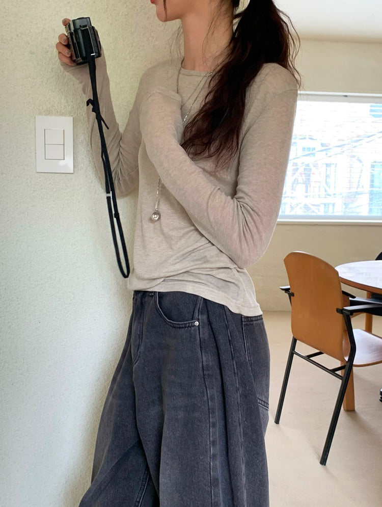 美色透膚基礎上衣