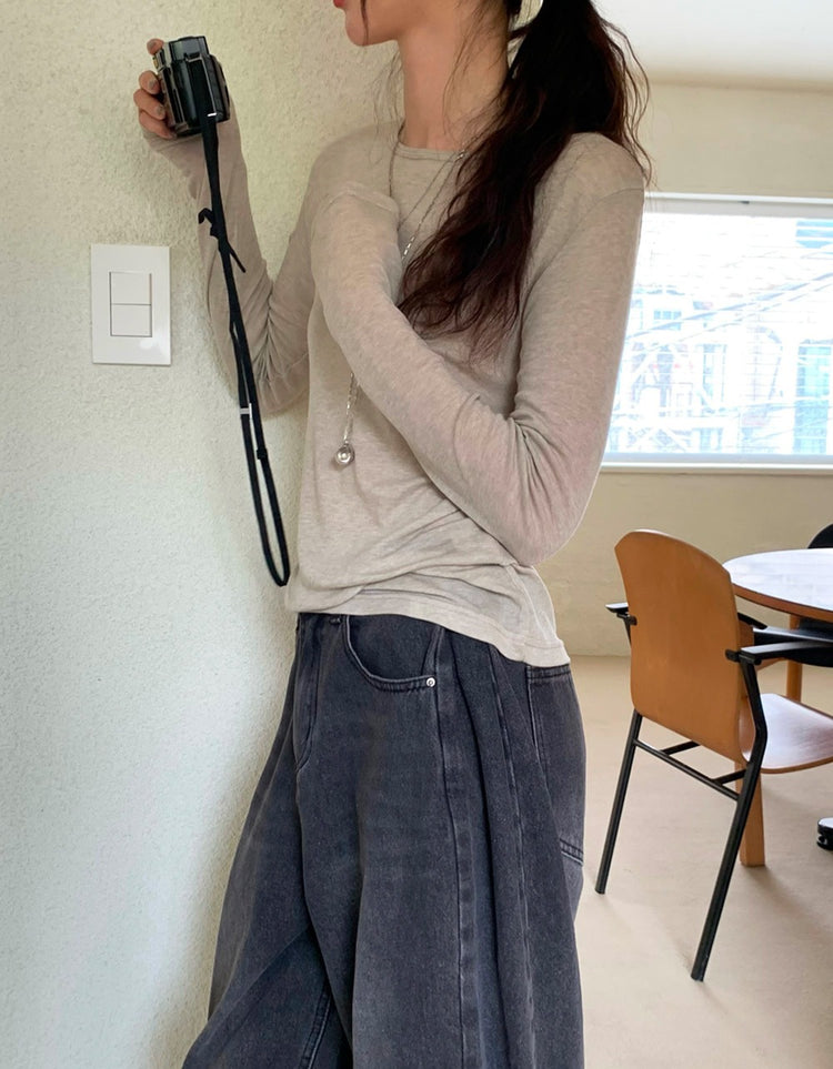 美色透膚基礎上衣