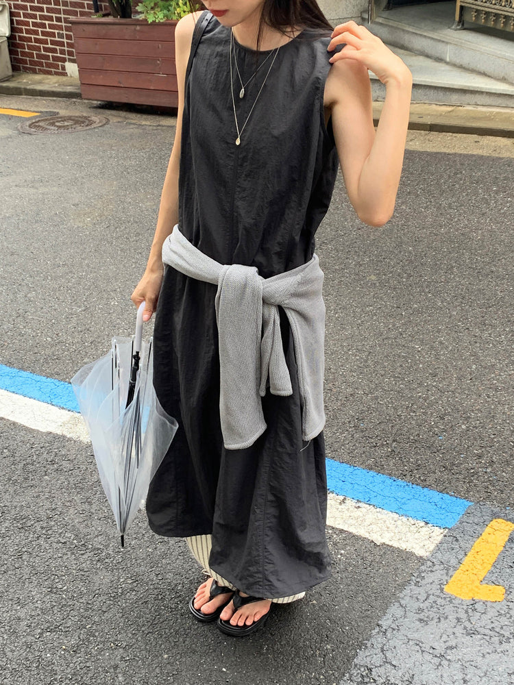 微透V領寬鬆針織衫
