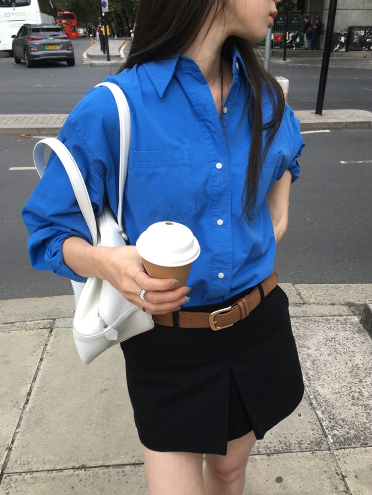 經典棉質寬鬆襯衫
