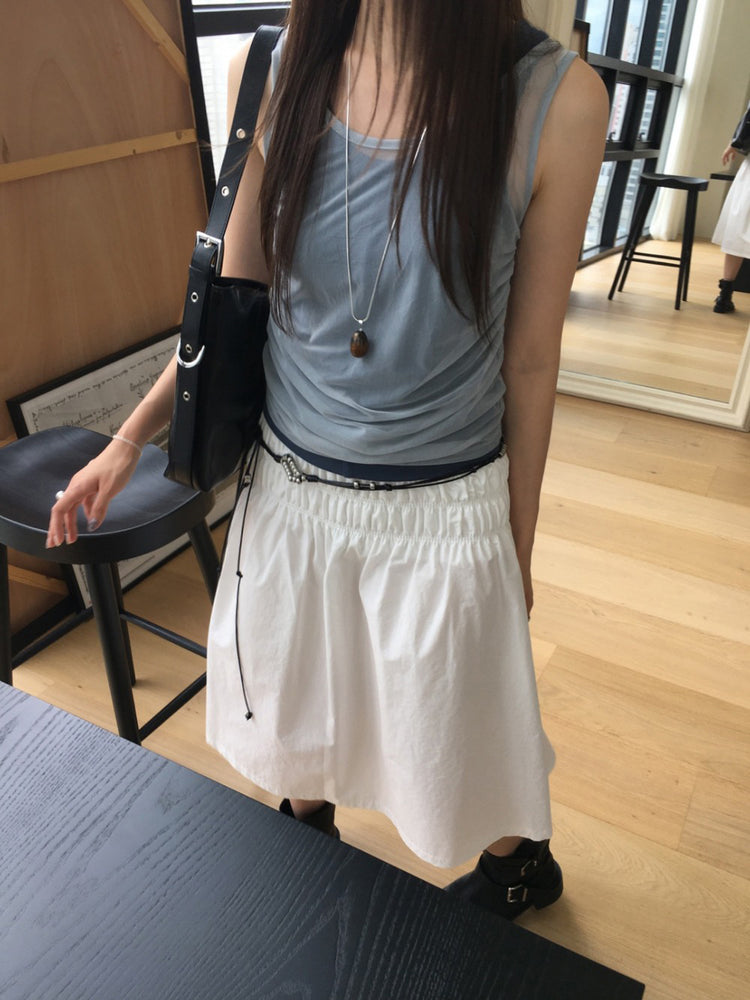 美色U領修身背心