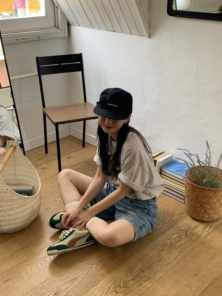 美式塗鴉圖案寬鬆t