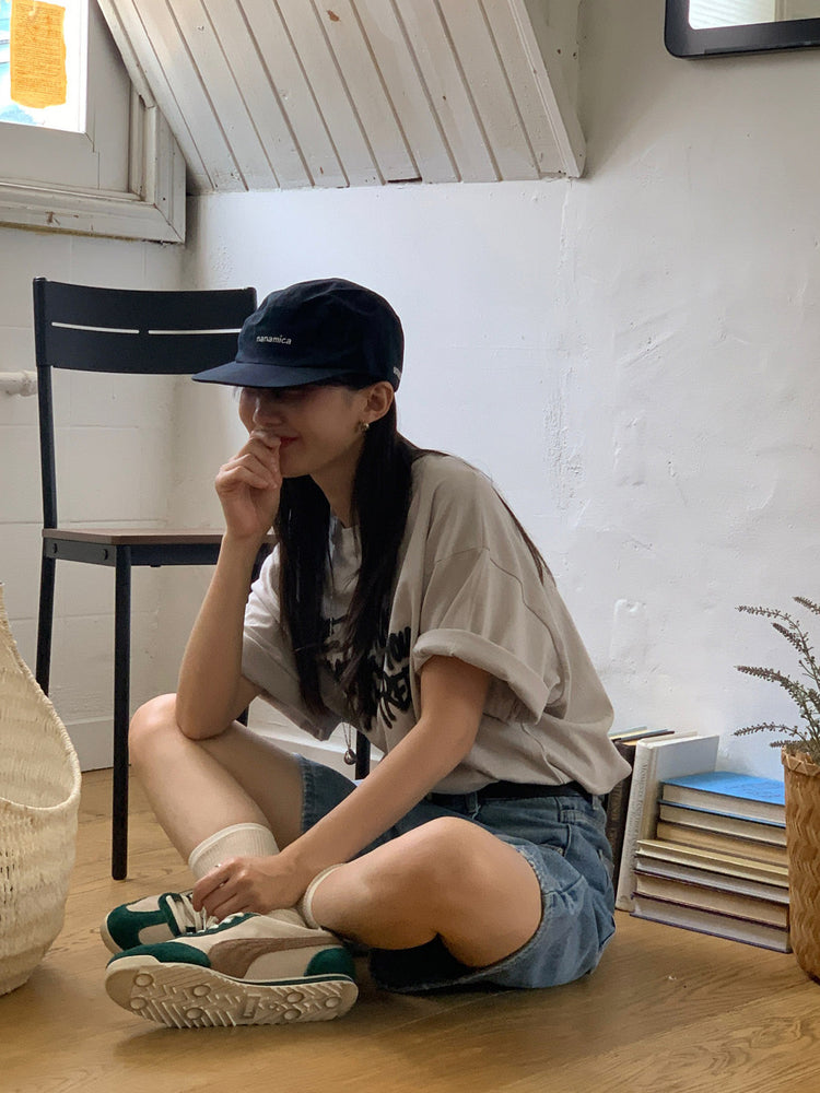 美式塗鴉圖案寬鬆t