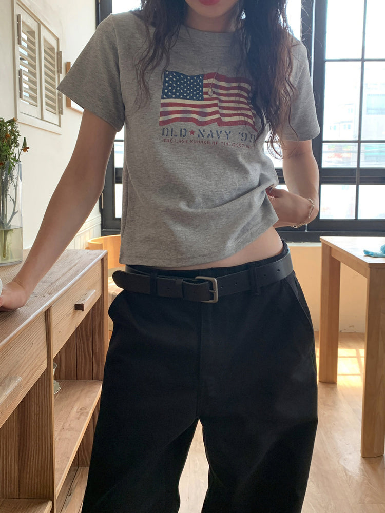 USA復古tee
