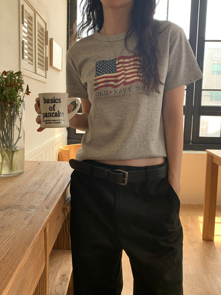 USA復古tee