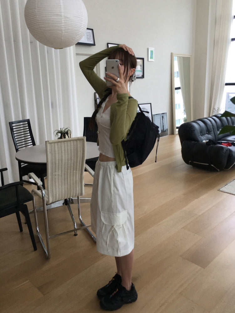微透美色排鈕修身外套