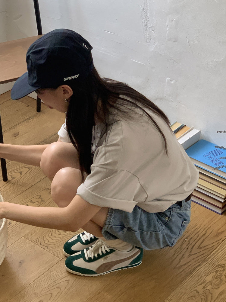 美式塗鴉圖案寬鬆t