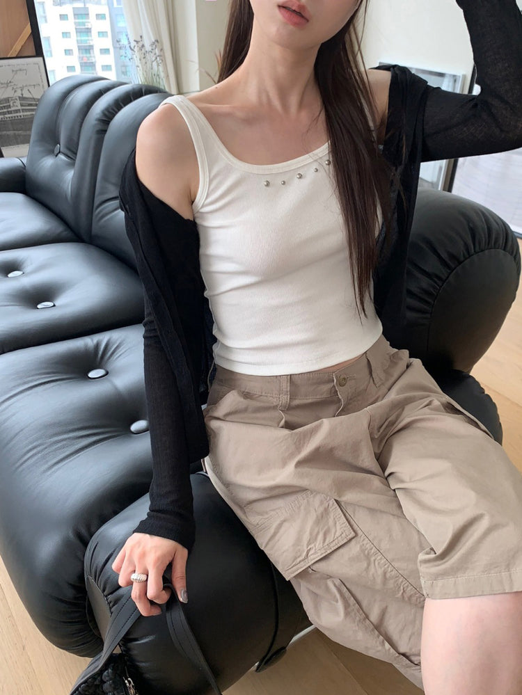 微透美色排鈕修身外套