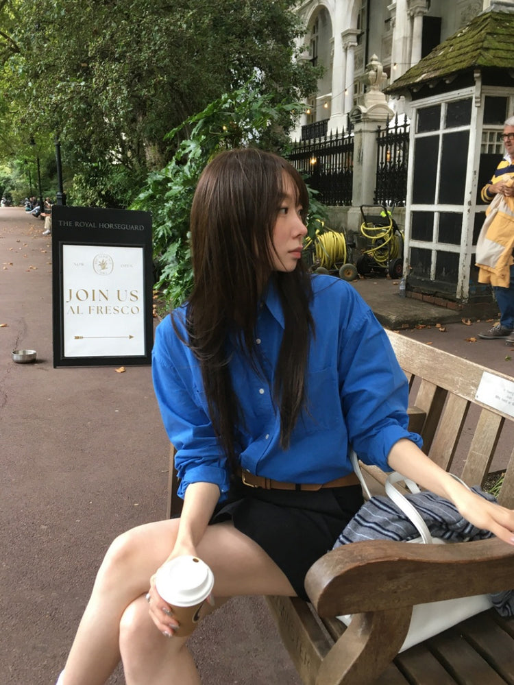 經典棉質寬鬆襯衫